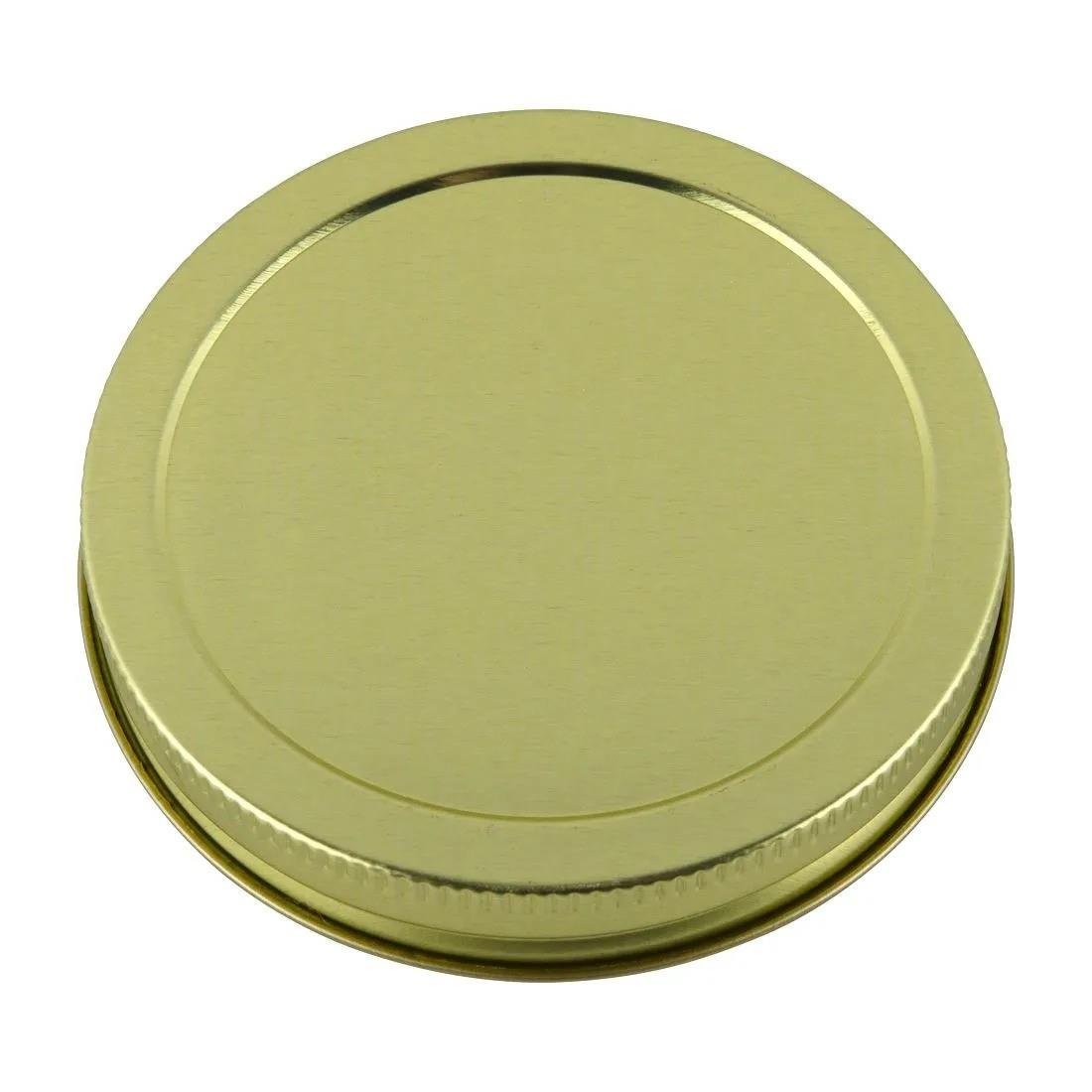 89mm CT Lid with Plastisol Liner in Gold (Single) - Ball Mason Australia