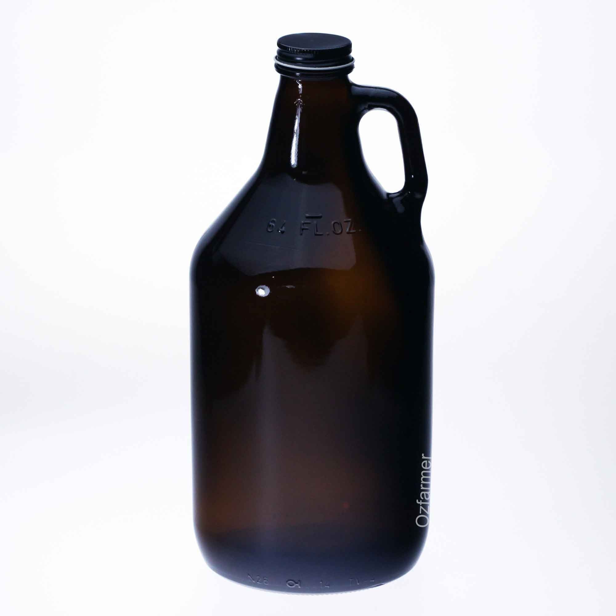 Bell Amber Glass Growler Jar Half Gallon with Lid - Ball Mason Australia