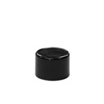 24mm Matt Plastic Lid with Liner in Black - Suits Woozy Bottles (Single)