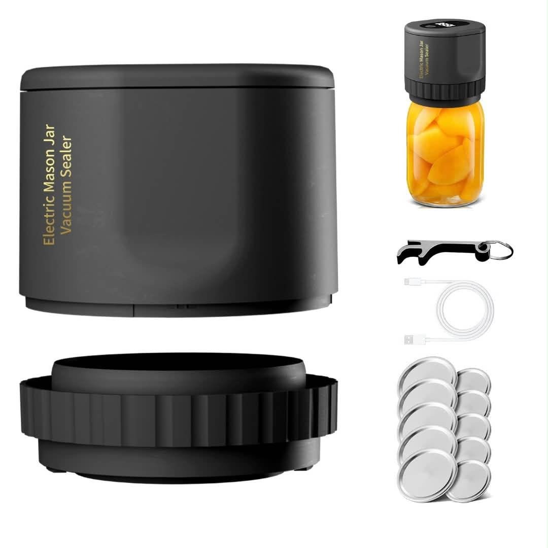 Electric Mason Jar Vacuum Sealer Kit - Ball Mason Australia