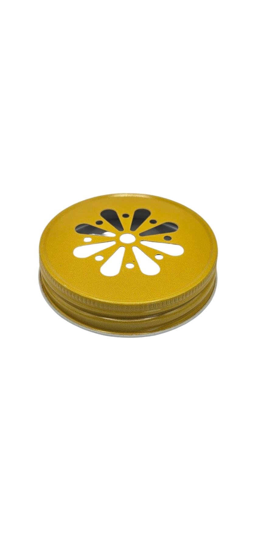 Lid Daisy Yellow USA Made - Ball Mason Australia