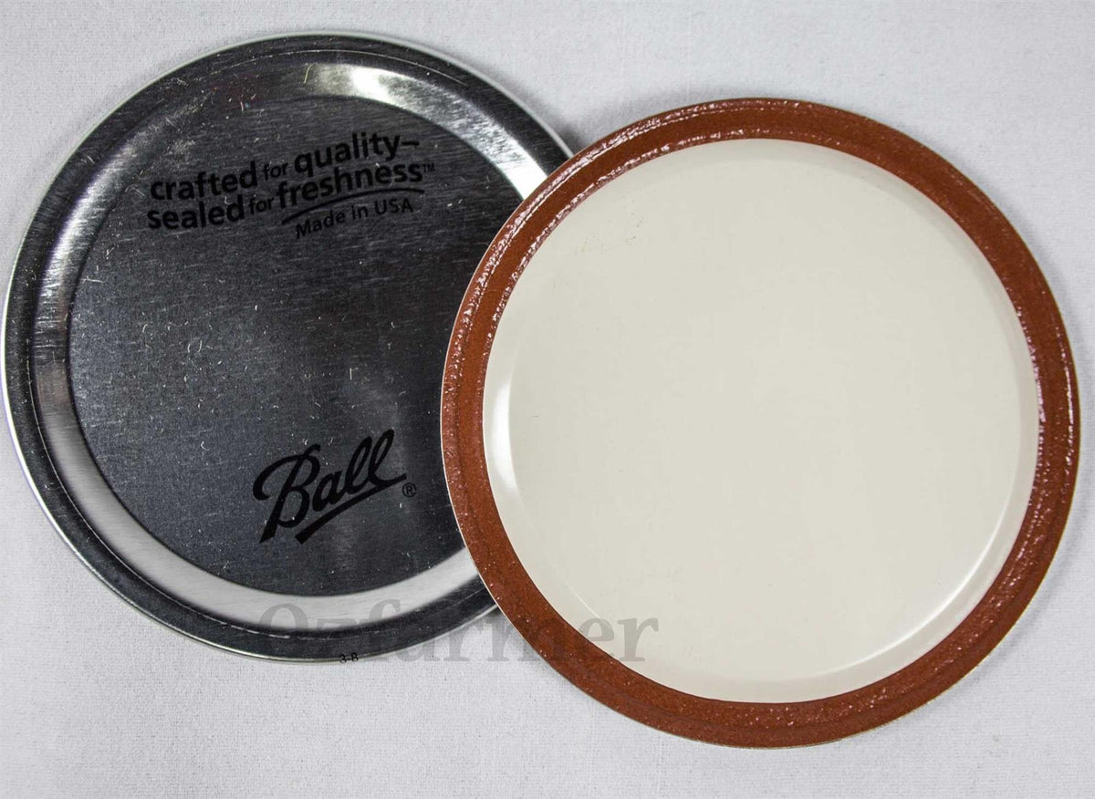 Lid (No Band) REGULAR Mouth Single Lid Only - Gold - Ball Mason Australia