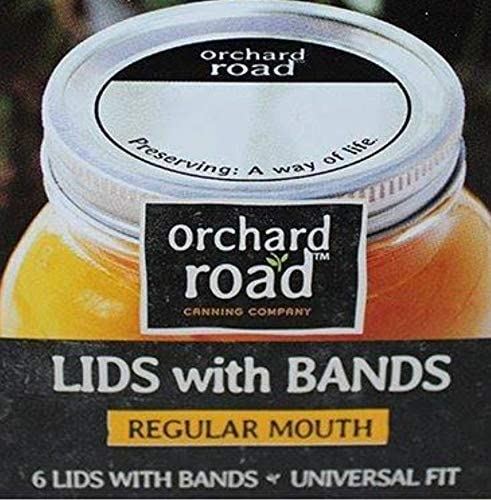 Orchard Road Regular Mouth Lids and Bands 6 pack - Ball Mason Australia