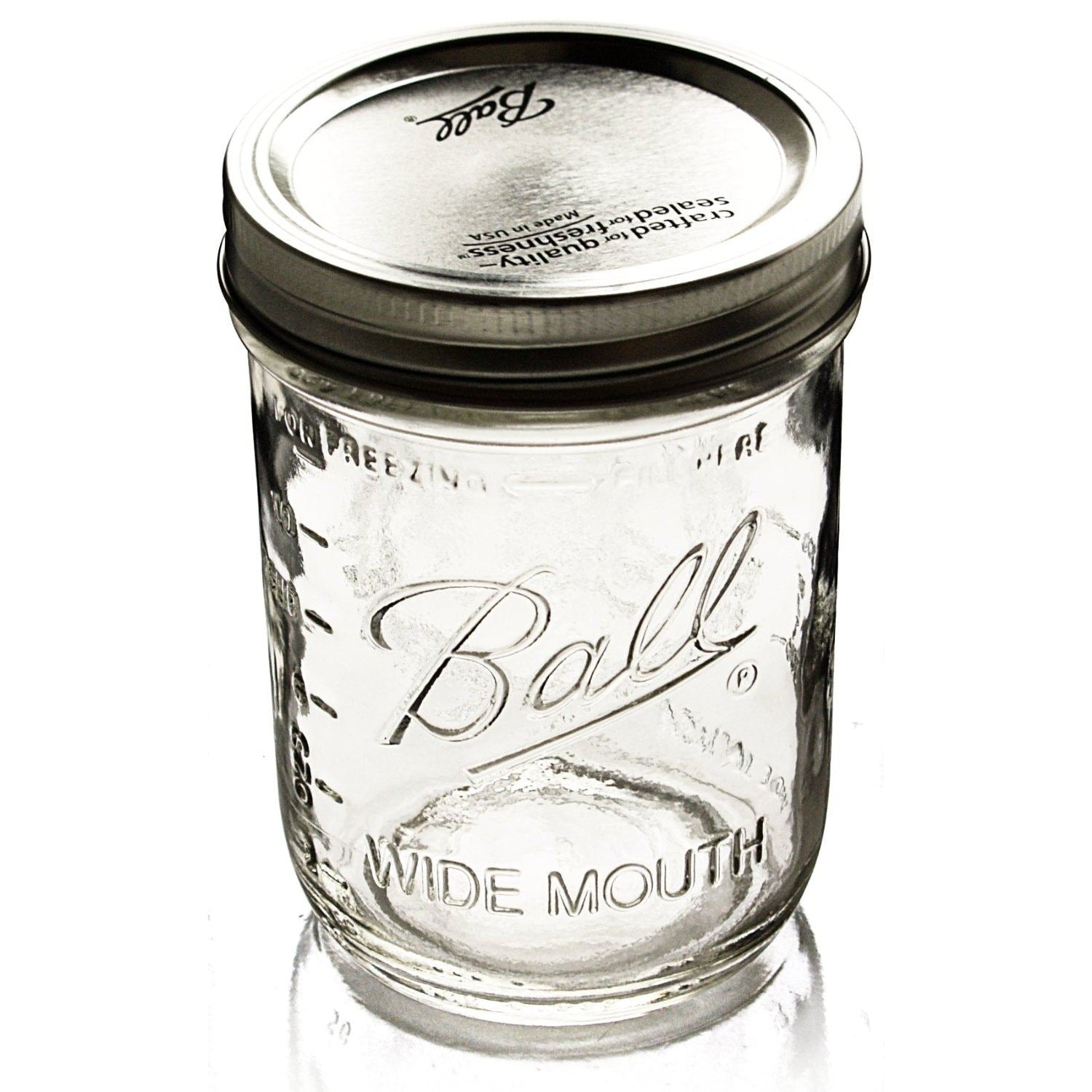 Pint WIDE Mouth Jar SINGLE Ball Mason - Ball Mason Australia