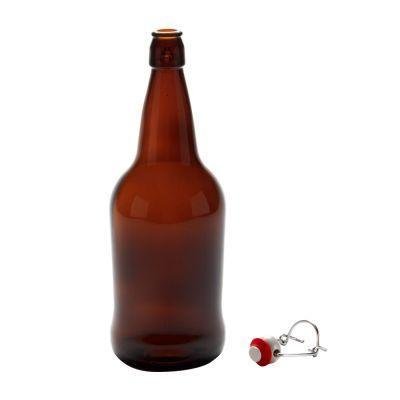 Quart /32oz/ 950ml EZ Amber Flip Top Grolsch Style Beer Fermenting Bottle - Pack of 12 - Ball Mason Australia