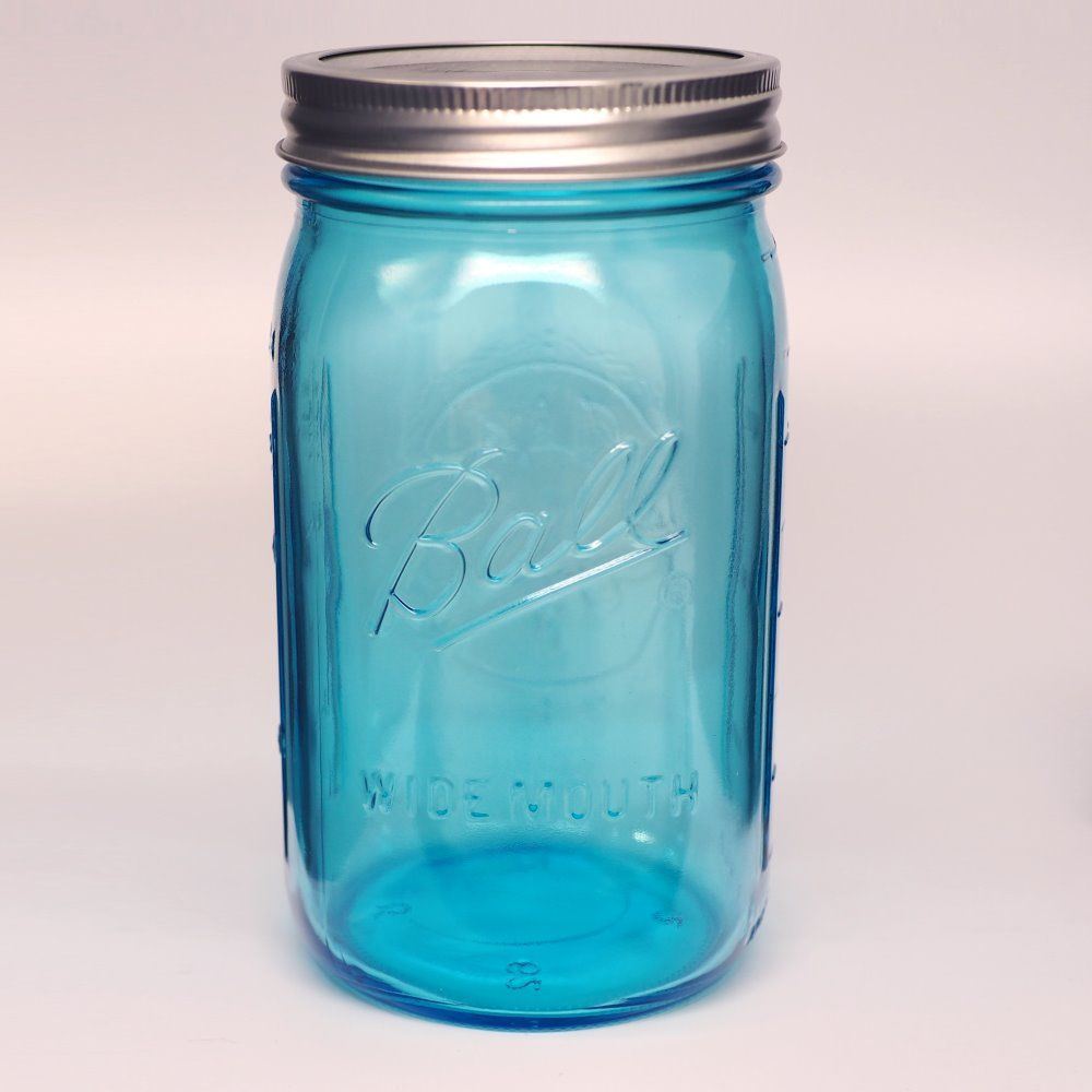 Quart WIDE Mouth Glass Jar and BPA Free Lid Ball Mason - SINGLE - Ball Mason Australia