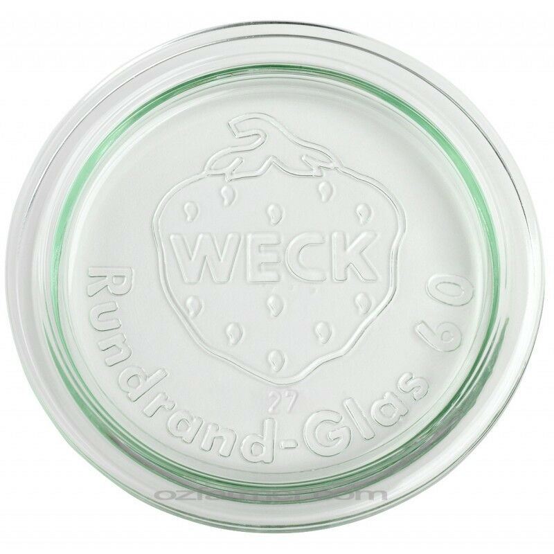 Small Glass Lid For Weck Rex Canning and Preserving Jar - Ball Mason Australia